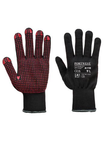PVC Noppen-Handschuh, L, R, Schwarz