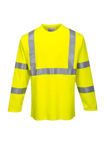 FR Modaflame Warnschutz T-Shirt mit langen Ärmeln, L, R, Gelb